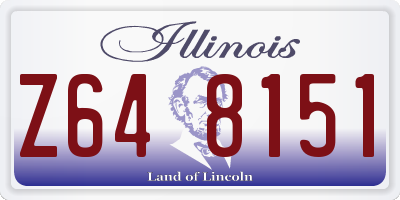 IL license plate Z648151