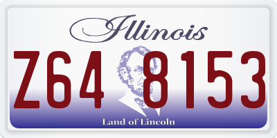 IL license plate Z648153