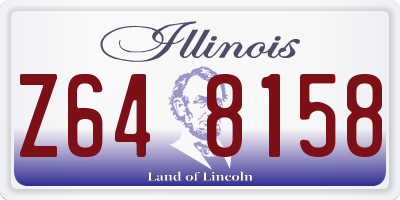 IL license plate Z648158