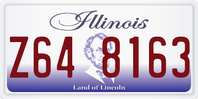 IL license plate Z648163