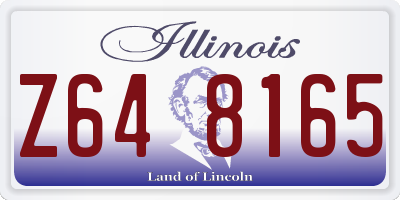 IL license plate Z648165