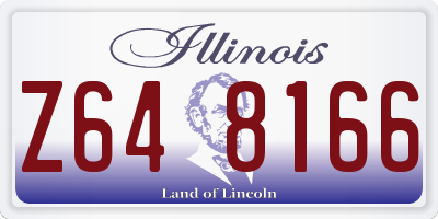 IL license plate Z648166