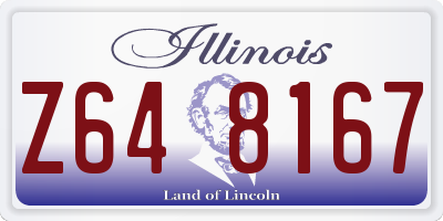 IL license plate Z648167