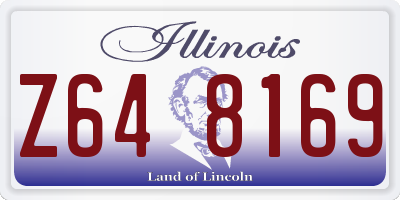 IL license plate Z648169