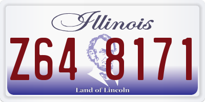 IL license plate Z648171
