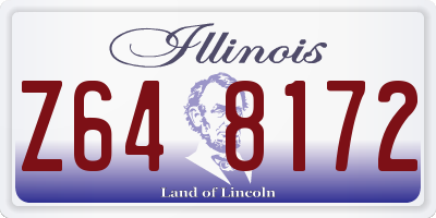 IL license plate Z648172