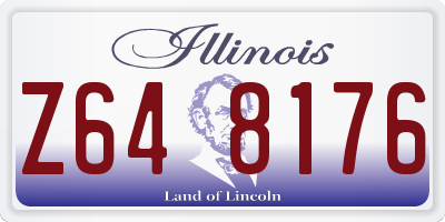 IL license plate Z648176