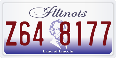 IL license plate Z648177