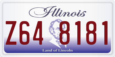 IL license plate Z648181