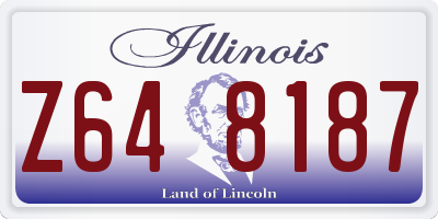IL license plate Z648187