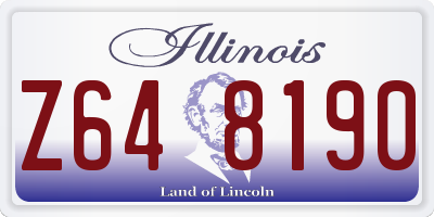 IL license plate Z648190