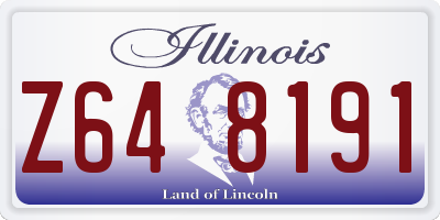 IL license plate Z648191