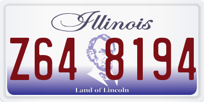 IL license plate Z648194