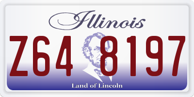 IL license plate Z648197