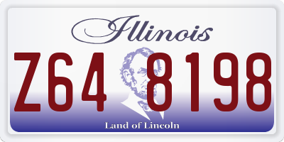 IL license plate Z648198