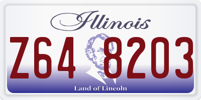 IL license plate Z648203