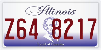 IL license plate Z648217