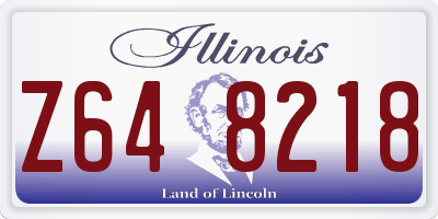 IL license plate Z648218