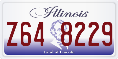 IL license plate Z648229