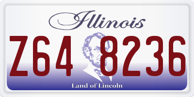 IL license plate Z648236