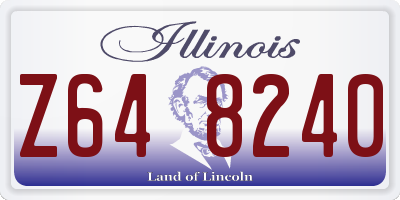 IL license plate Z648240