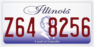 IL license plate Z648256