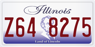 IL license plate Z648275