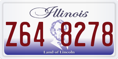 IL license plate Z648278