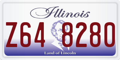 IL license plate Z648280