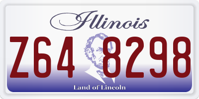 IL license plate Z648298