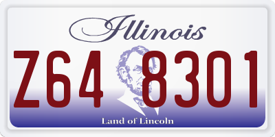 IL license plate Z648301