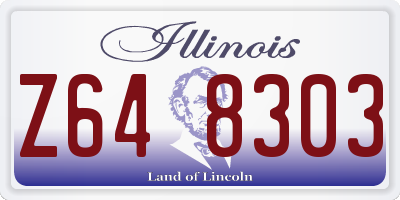 IL license plate Z648303