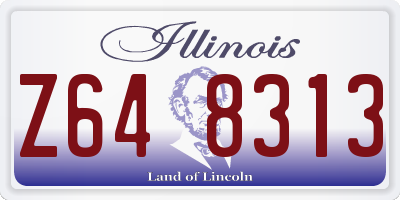 IL license plate Z648313