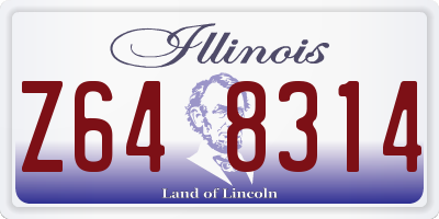 IL license plate Z648314