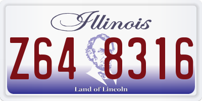 IL license plate Z648316