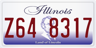 IL license plate Z648317