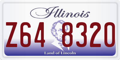 IL license plate Z648320