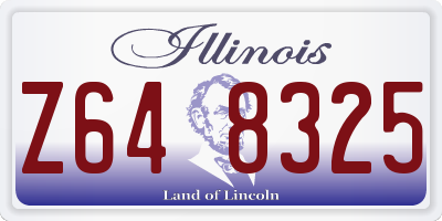 IL license plate Z648325