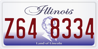 IL license plate Z648334