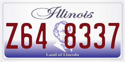 IL license plate Z648337