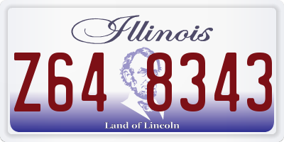 IL license plate Z648343