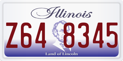 IL license plate Z648345