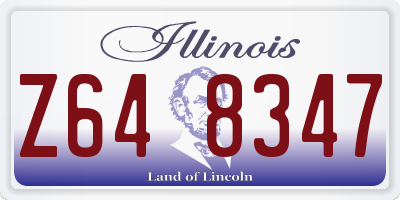 IL license plate Z648347