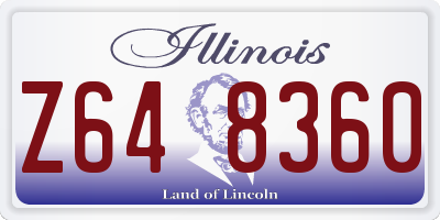 IL license plate Z648360