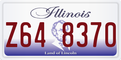 IL license plate Z648370