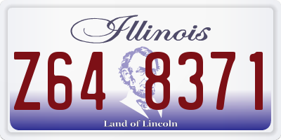 IL license plate Z648371