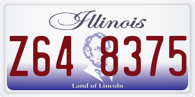 IL license plate Z648375