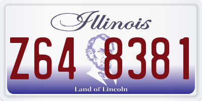 IL license plate Z648381