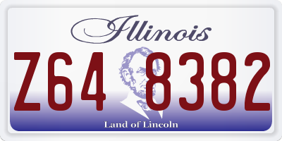 IL license plate Z648382