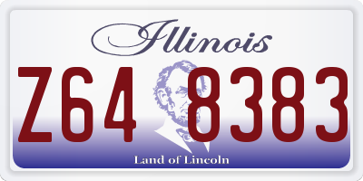 IL license plate Z648383